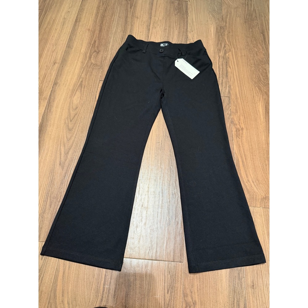 Tapata Womens Black Flare Leg Dress Pants Trousers Size 26 Short NWT - Picture 1 of 6